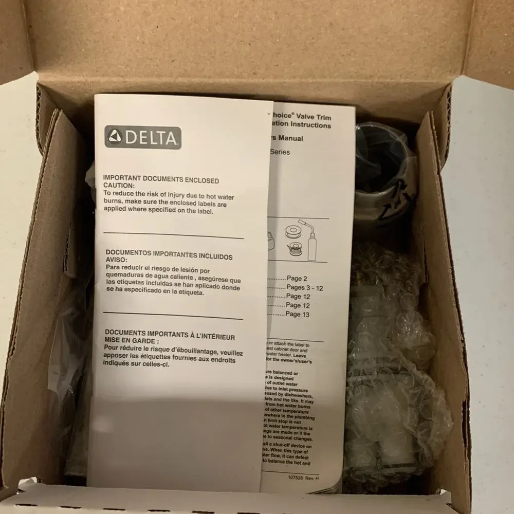 DELTA Faucet Ashlyn Monitor 14 Series Valve Only Trim in Stainless Showe…